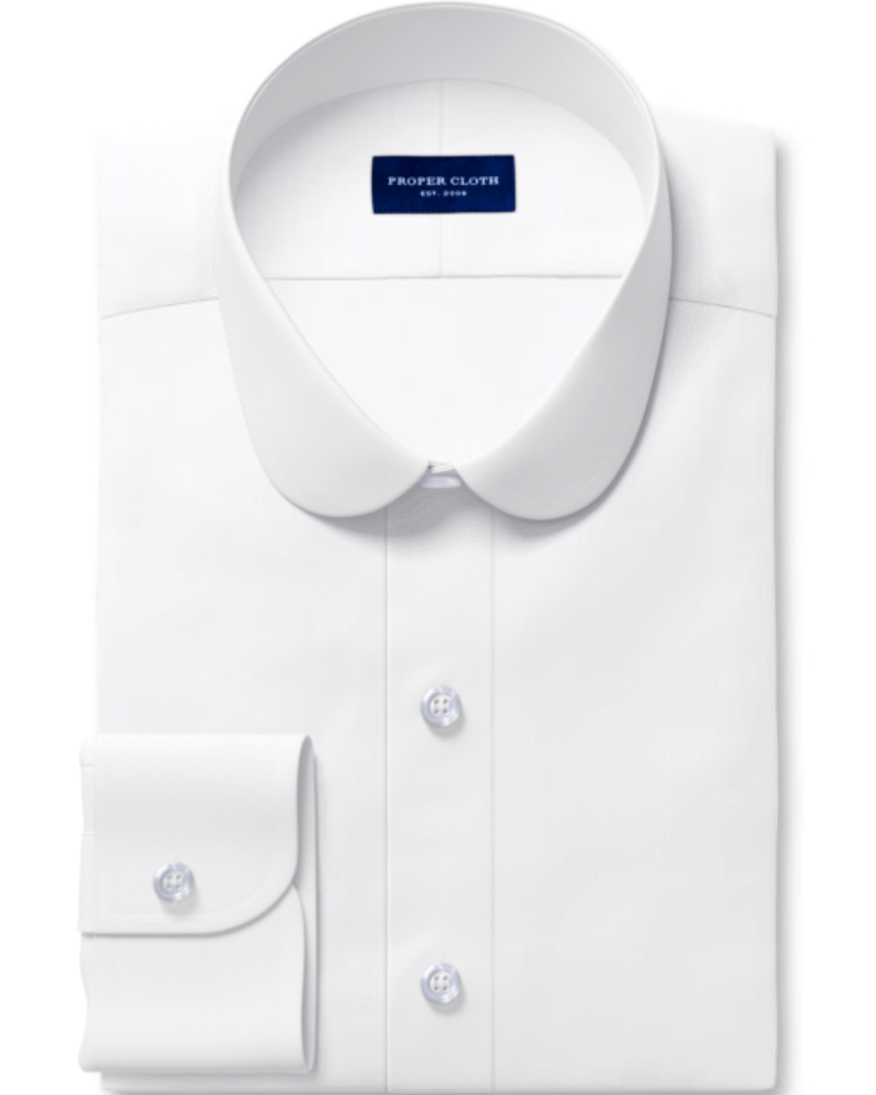proper cloth dress shirt Proper Cloth Custom-Made Vintage Club Collar Dress Shirt, Lafayette Wh – Oxford & Evergreen
