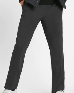 Banana Republic Italian Stretch Wool Dress Pants, Dark Charcoal