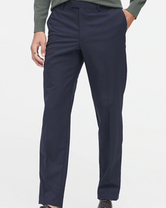 Banana Republic Italian Stretch Wool Dress Pants, Navy