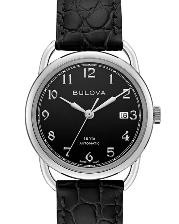 Bulova Limited Edition Joseph Bulova Commodore Automatic Watch, Black (38mm)