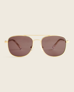 J. Crew Airman Sunglasses, Vintage Gold