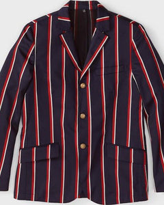 J. Peterman Rowing Blazer, Navy/Red/White