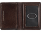 Johnston & Murphy RFID-Safe Leather Minimalist Wallet, Mahogany