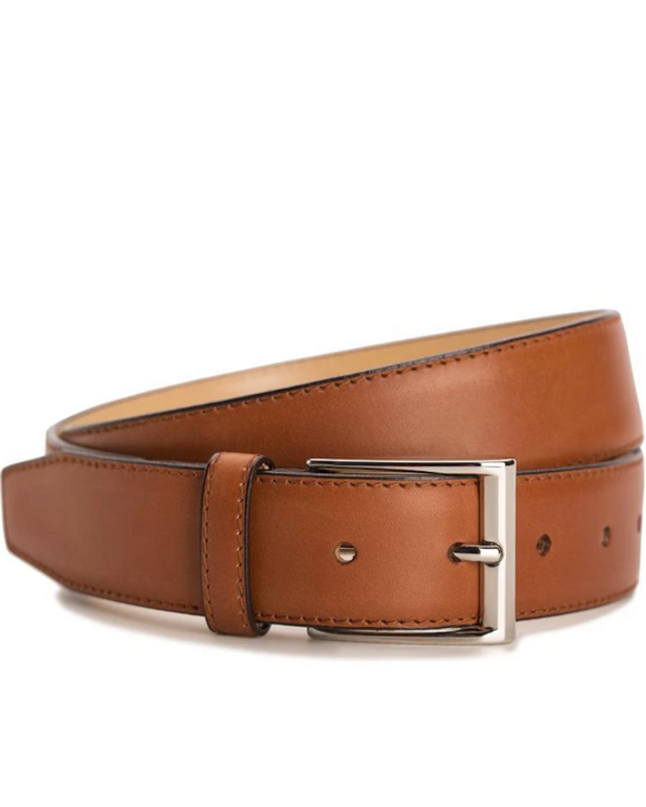 Meermin 104135 Leather Belt, Copper Antique (Tan) Calfskin