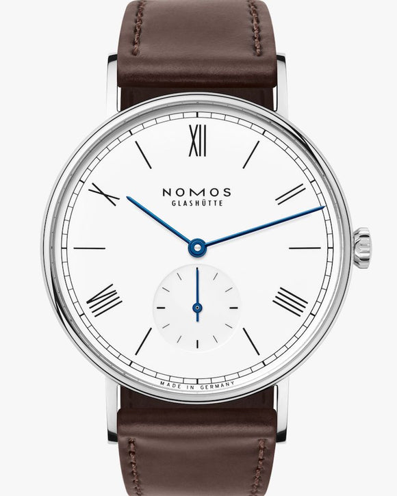 Nomos Glashütte Ludwig 38 Enamel White, Reference 236 (37.5mm)