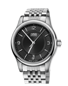 Oris Classic Date Automatic Watch Black 37mm Oxford Evergreen