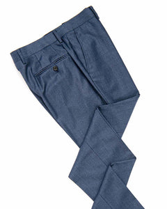 Spier & Mackay Wool Trousers, Blue Brushed Texture