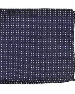 The Tie Bar Pindot Pocket Square, Navy