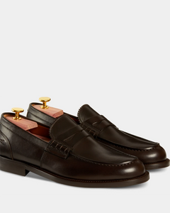 Velasca Maester Dress Loafers, Dark Brown